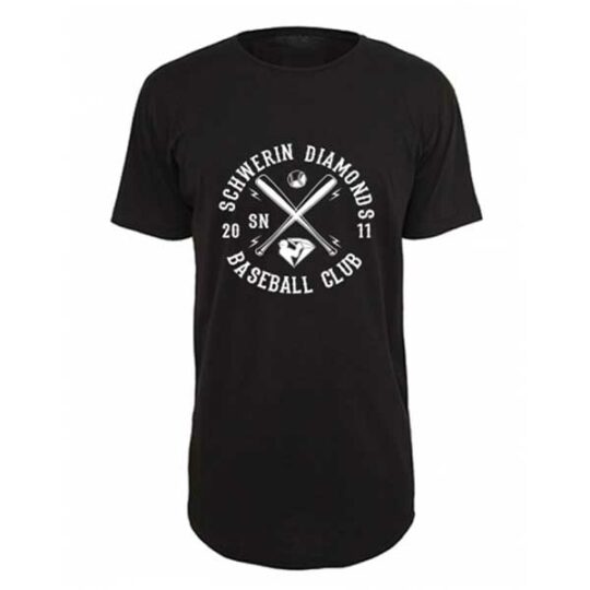 Schwerin Diamonds T-Shirt "Herren" Long Shaped Tee Cross